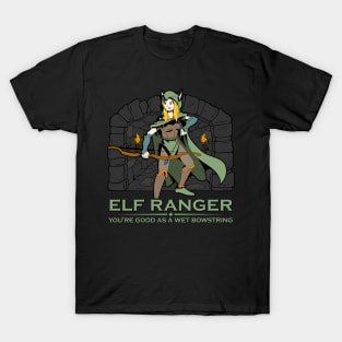 D20 Roleplaying Character - Elf Ranger T-Shirt